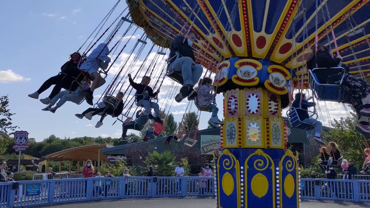 The Flying Machine Ride At Crealy Theme Park