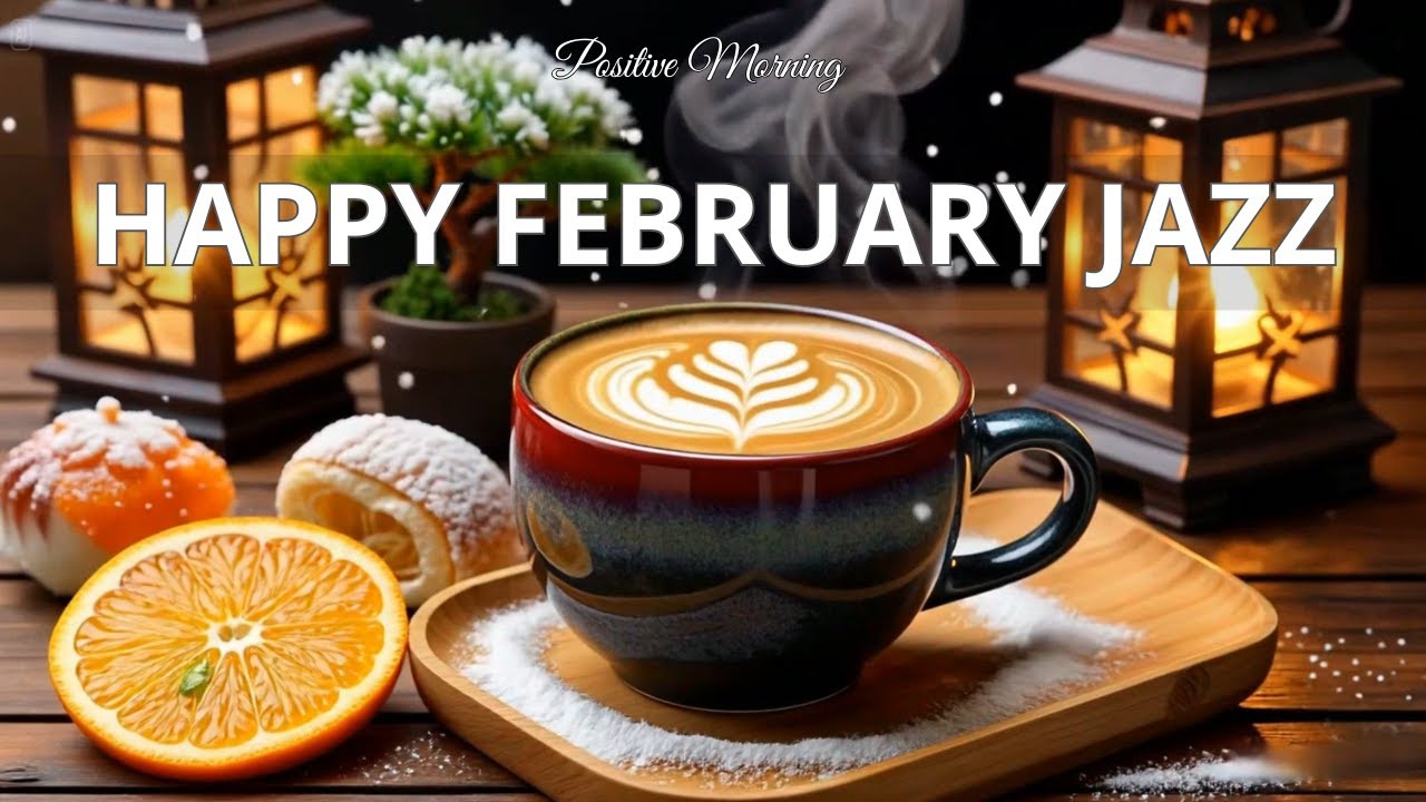 Happy February Morning Jazz ☕ Positive Coffee Jazz, Delicate Bossa Nova Piano for a Joyful Mood