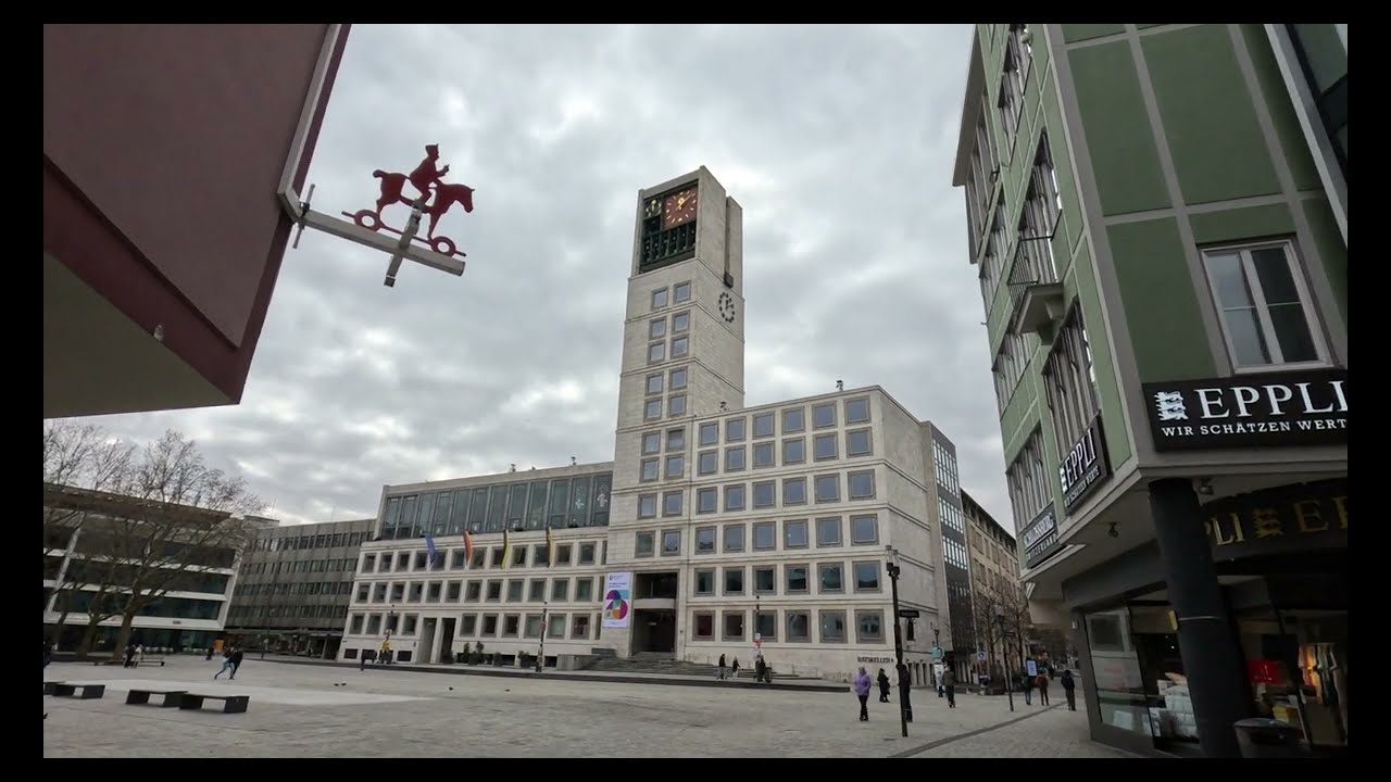 Пешеходная экскурсия по Штутгарту, Германия, 2026 🇩🇪 | Эпизод 2, 4k