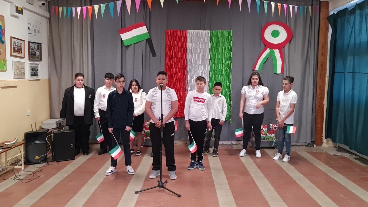 Nógrádmegyer 2024. március 15-i megemlékezés 6. osztály