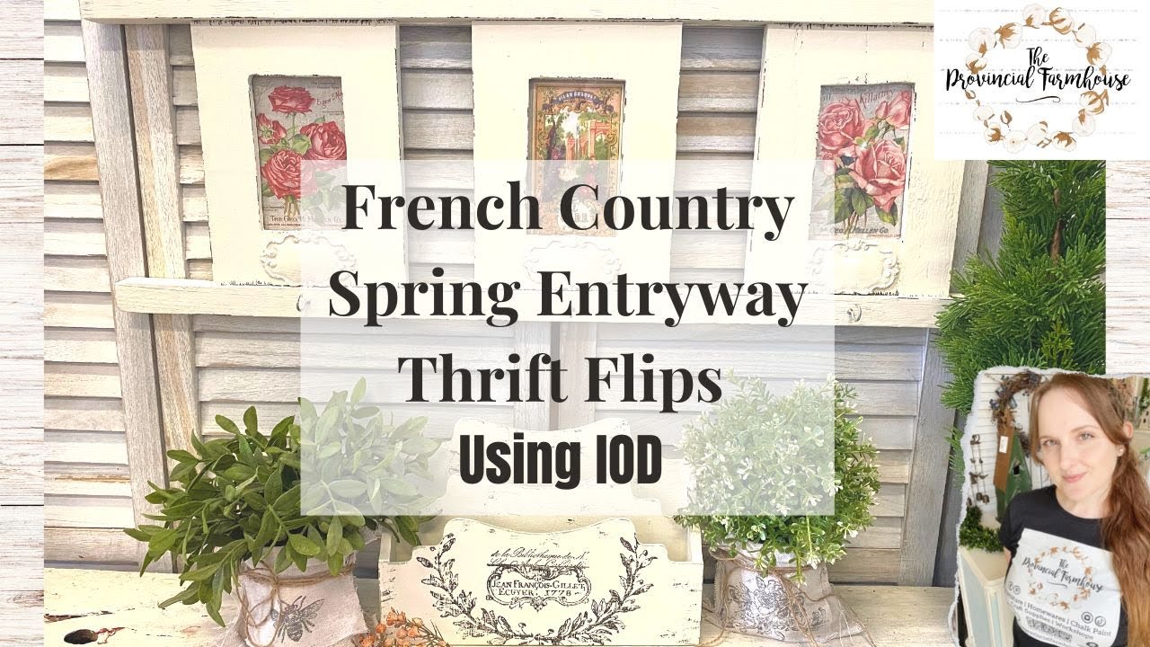 DIY French Country Thrift Flips | Spring Entryway Decor | High End Budget Friendly | Cottage