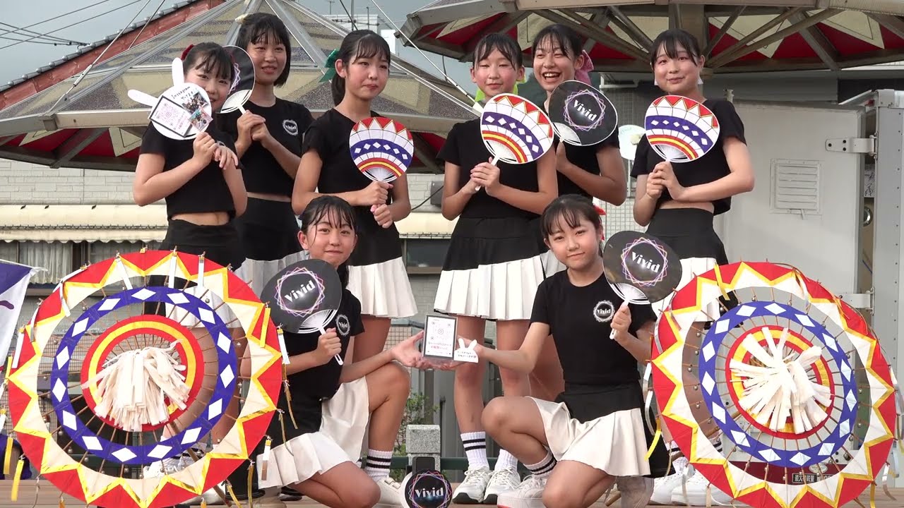 初登場💃Vivid さん　智頭街道にぎわいイベント2023 08 14 in きなんせ広場