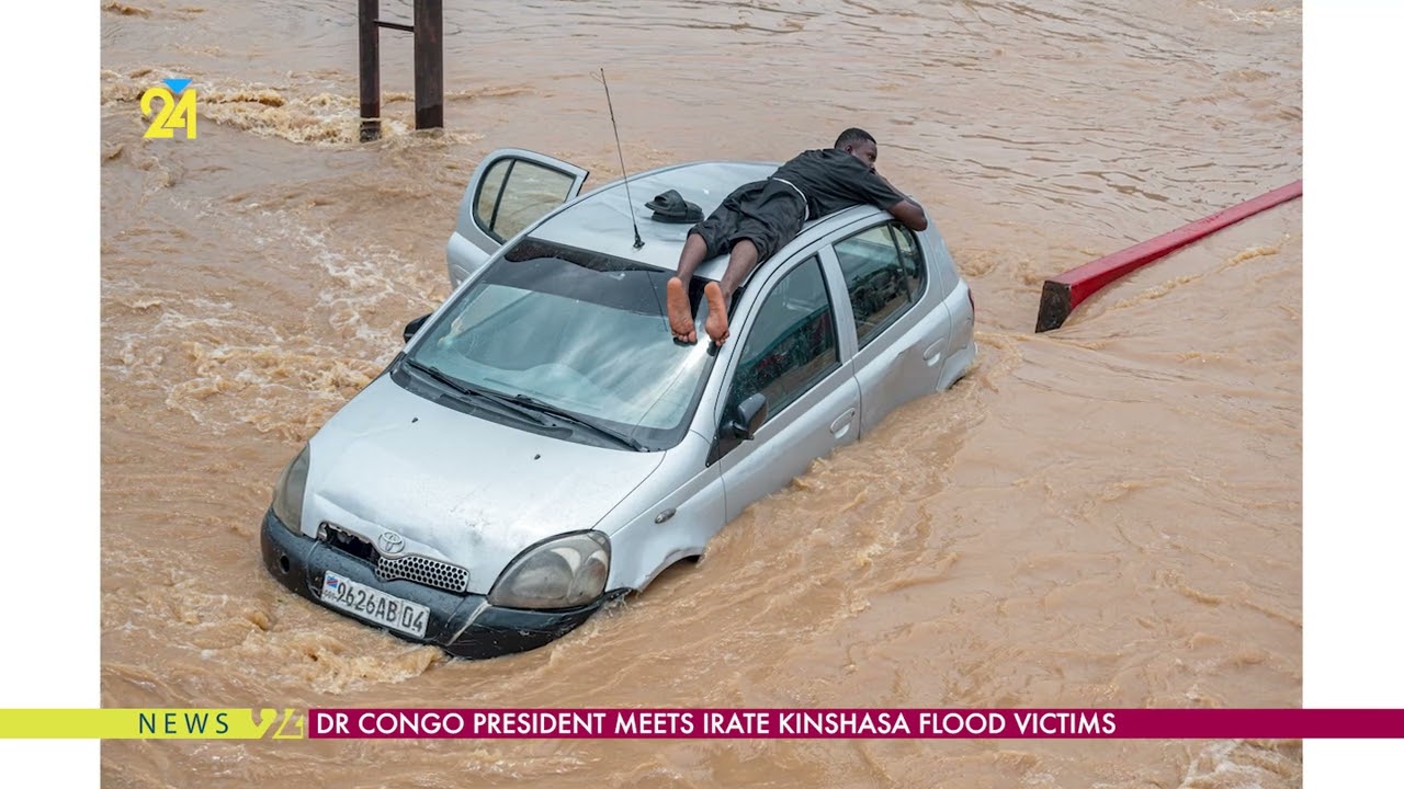 DR Congo President Meets Irate Kinshasa Flood Victims