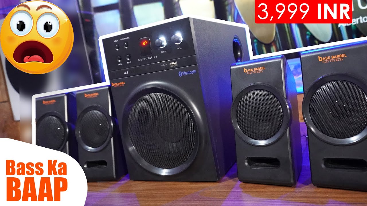 Bass Barrel BB-99 | Best 4.1 Speaker System Under Rs. 4,000 in India | Made In India