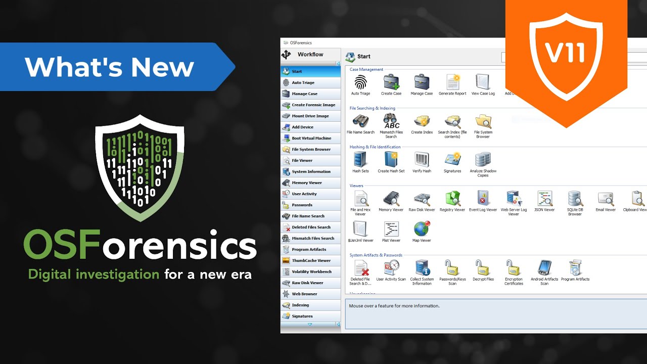 What's New: OSForensics V11 by PassMark Software