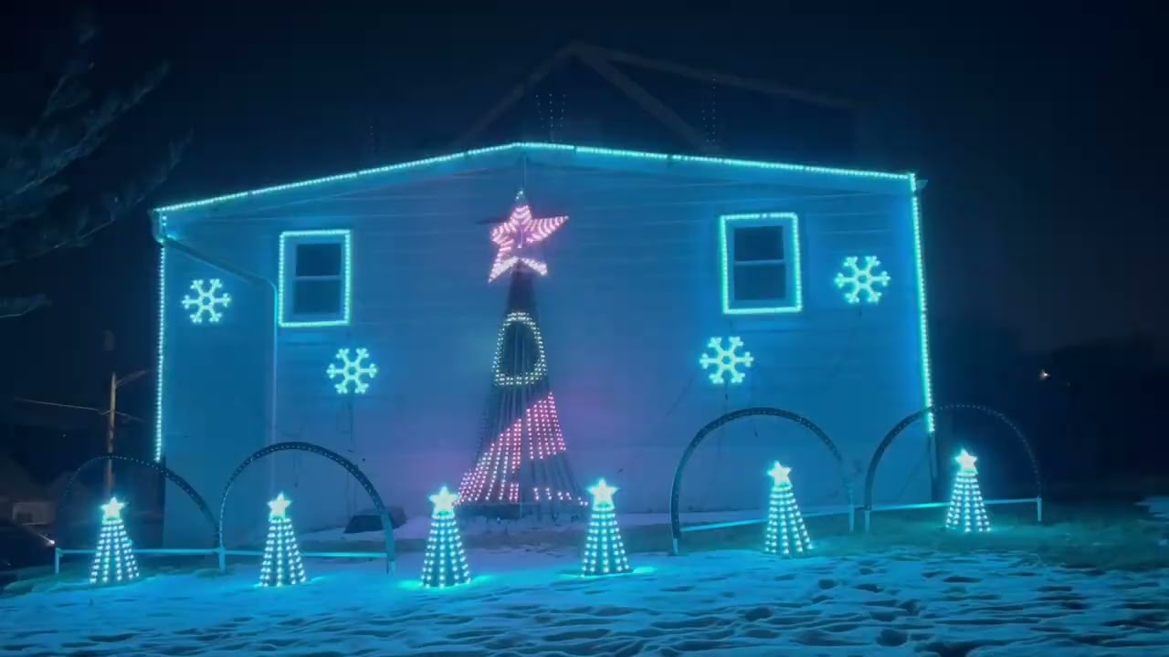 2025 Christmas Light Show - The Polar Express