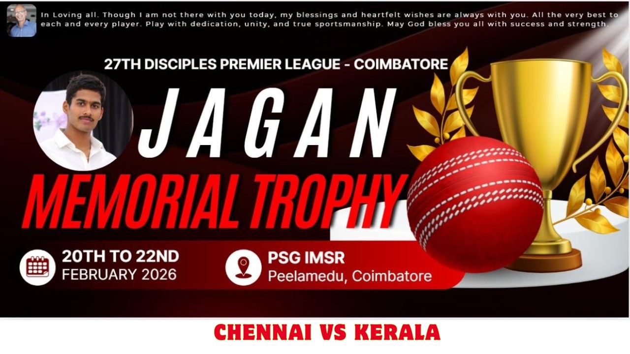 CHENNAI vs KERALA I 27Th Disciples Premier League - Coimbatore