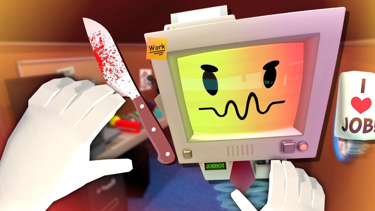 BETRAYED BY JOB BOT - HE'S TRYING TO HACK AND KILL US | Job Simulator VR Infinite Overtime HTC Vive)