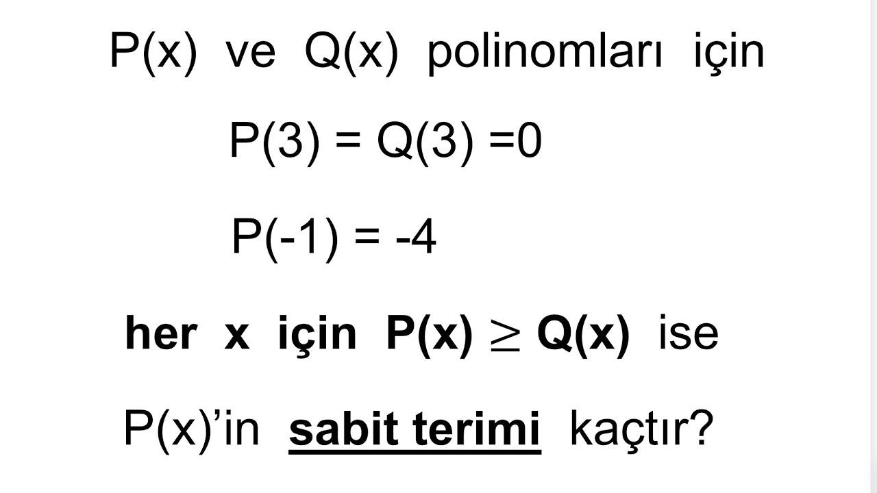 İZLEMEDEN NEFES BİLE ALMA!  POLİNOM SORUSU 🔥 Ergi Yayınları