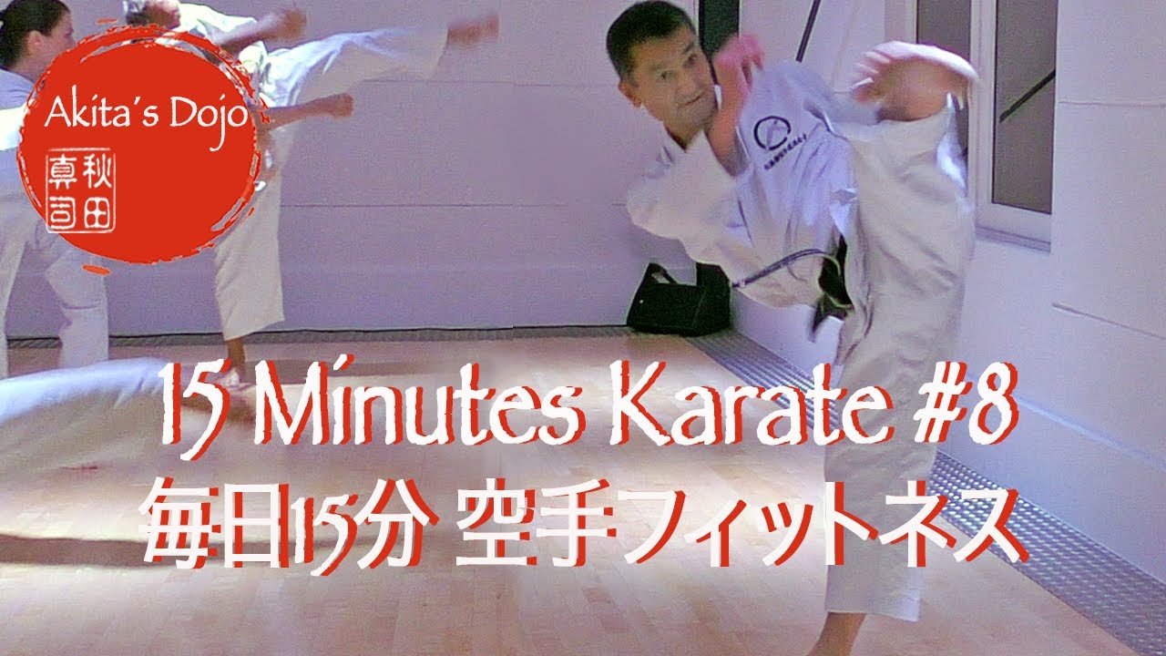 15 Minutes Karate #8  毎日15分 空手フィットネス 【Akita's Karate Video】   HD 1080p