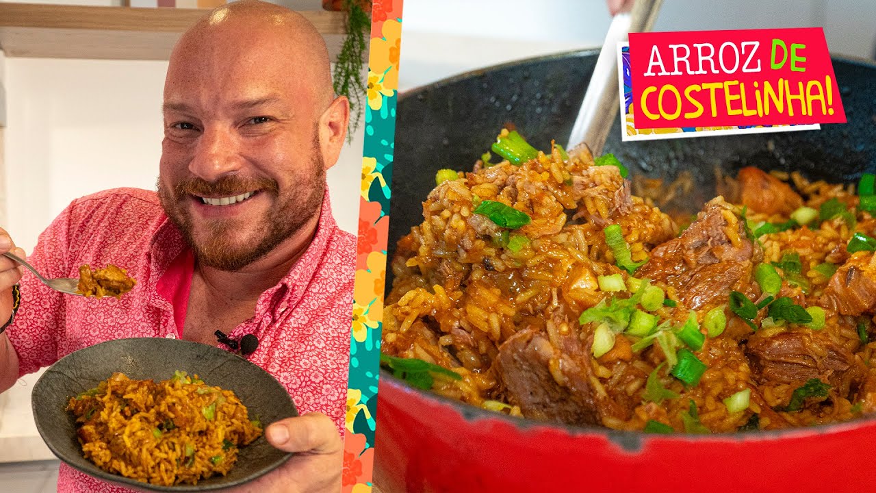 Arroz de costelinha de porco - FÁCIL E MUITO SABOROSO! / Égua Doido