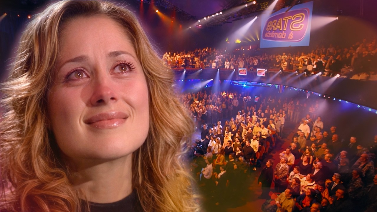 Lara Fabien émue devant la surprise du public de Stars à domicile !