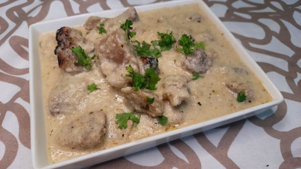Mutton barra with silky smooth white gravy |Restaurant style White Mutton barra ❤