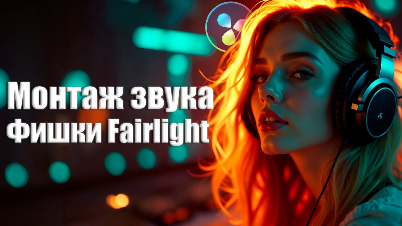 075 Ускоряем монтаж звука на вкладке Fairlight Davinci Resolve