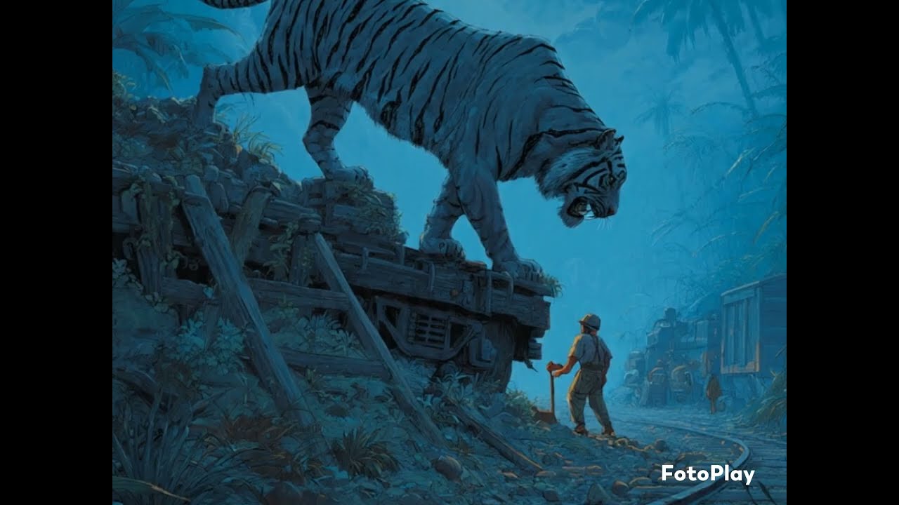RAIL  KI PATRI PART 1. 1937 BRITISH ERRA #tiger #jungle ##animals #jungle #hunting #story #Hindi 