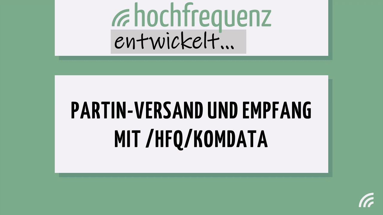 Hochfrequenz PARTIN-L&ouml;sung f&uuml;r SAP IS-U