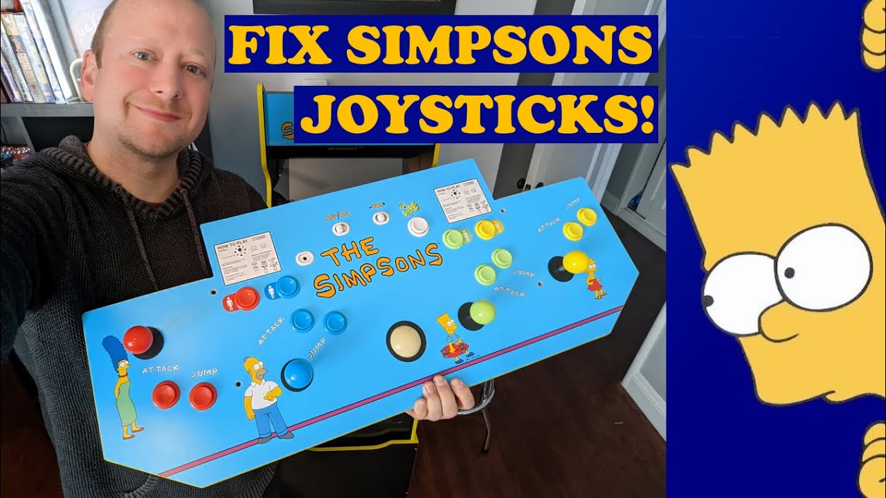 How to Easily Fix the Joysticks for the Simpsons Arcade game from Arcade1Up - Full Step by Step!