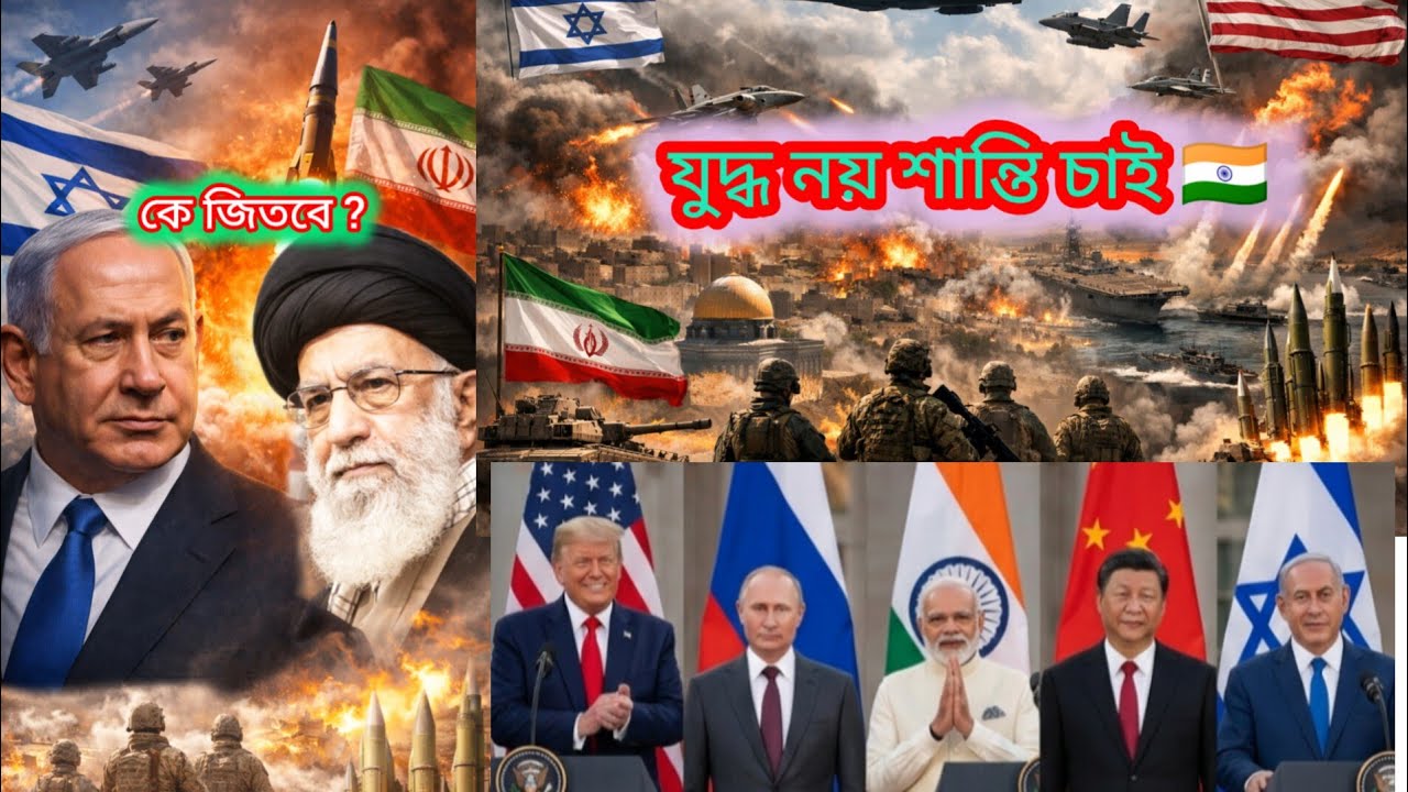 ইরান ইজরায়েল যুদ্ধে কে জিতবে ? ভারত কি করছে এবং আগামী দিনের কি পরিকল্পনা আছে আলোচনা