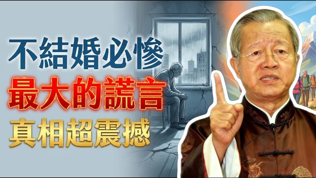 不結婚老了注定淒涼？這是我聽過最大的謊言，很多人都被騙了！#曾仕強 #易經 #人生智慧 #命理 #國學 #正能量