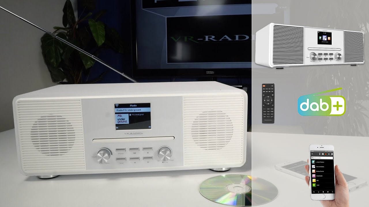 RADIO INTERNET STÉRÉO DAB+ FM lecteur CD Bluetooth et + encore - [PEARLTV.FR]