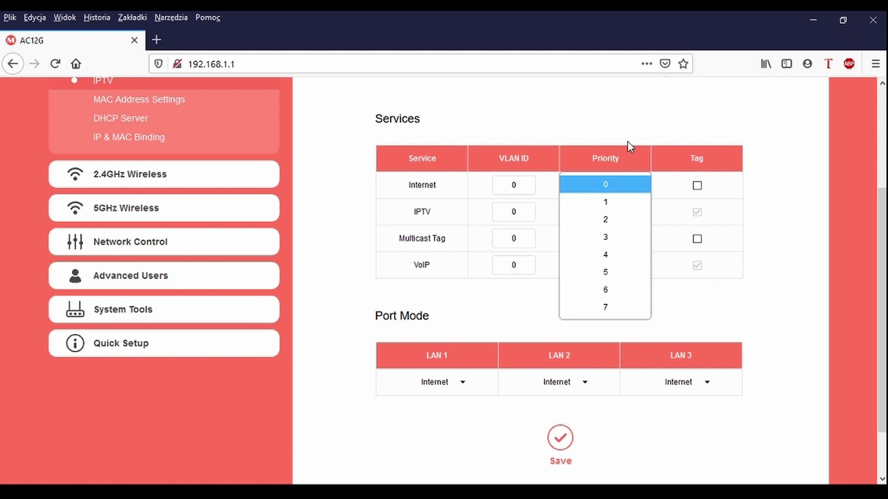 Konfiguracja routera Mercusys AC1200 serii AG12G