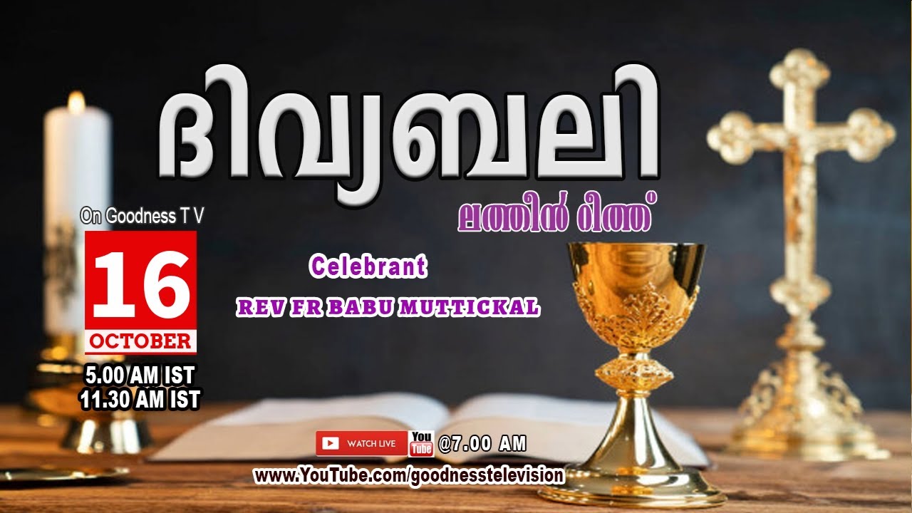 HOLY MASS|LATIN MASS| 16 OCT 2025 | REV FR BABU MUTTICKAL|MALAYALAM QURBANA|TODAY MASS|GOODNESS TV