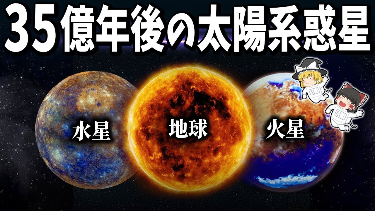 【ゆっくり解説】35億年後の太陽系惑星はどうなるのか？