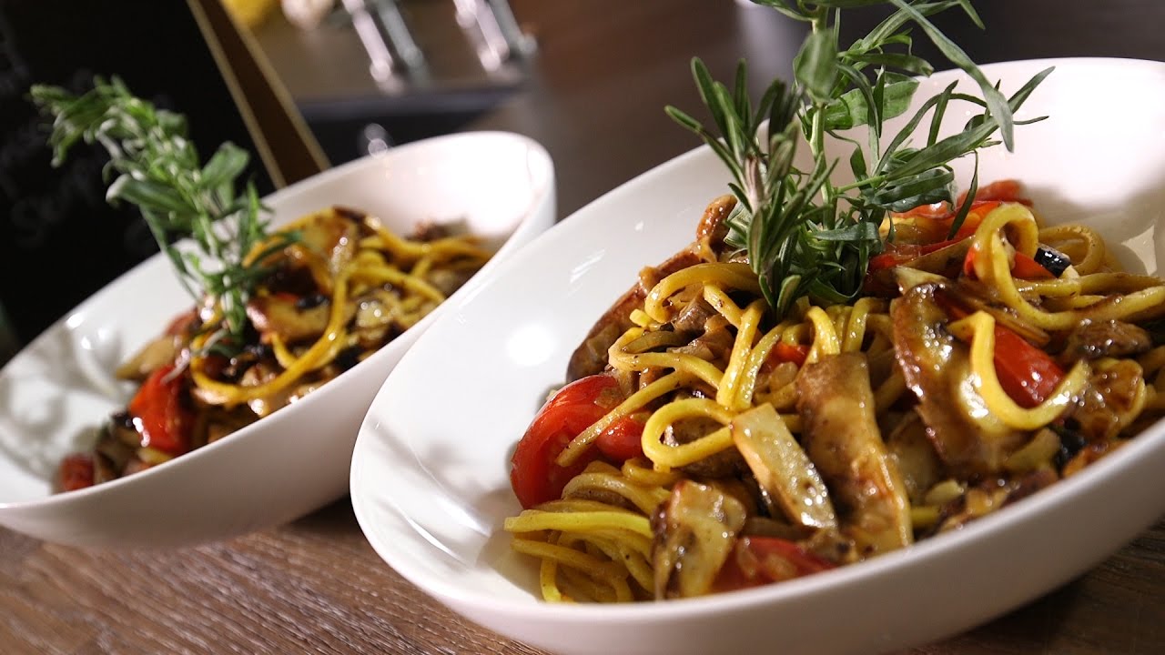 Das schnelle Gericht: Spaghetti mit frischen Steinpilzen