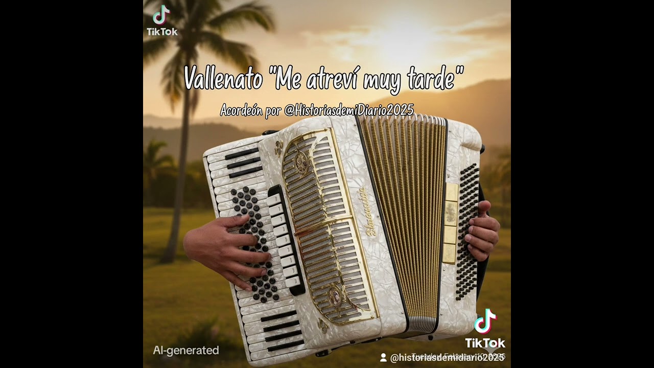 Me atreví muy tarde Vallenato oficial #vallenato #vallenatosdelrecuerdo 