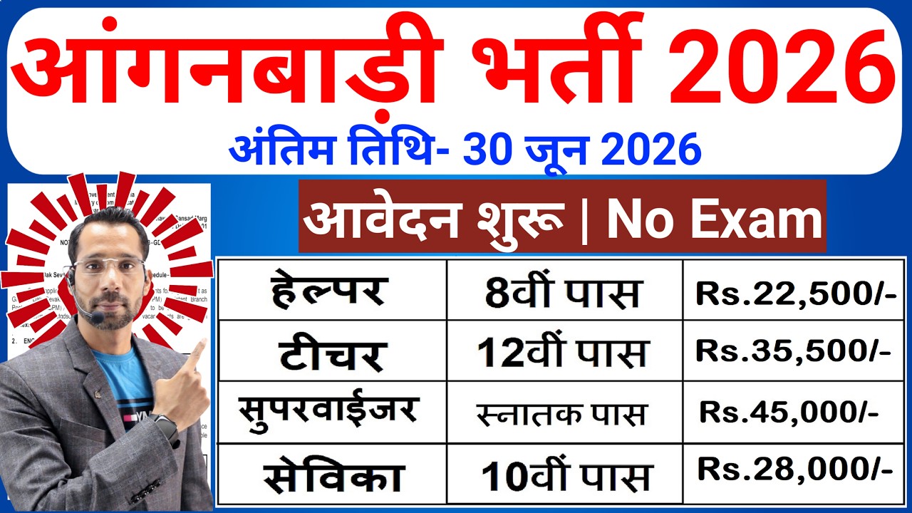 Anganwadi Supervisor Bharti 2026 | New Vacancy 2026 | Anganwadi Bharti 2026 #Anganwadi #Supervisor