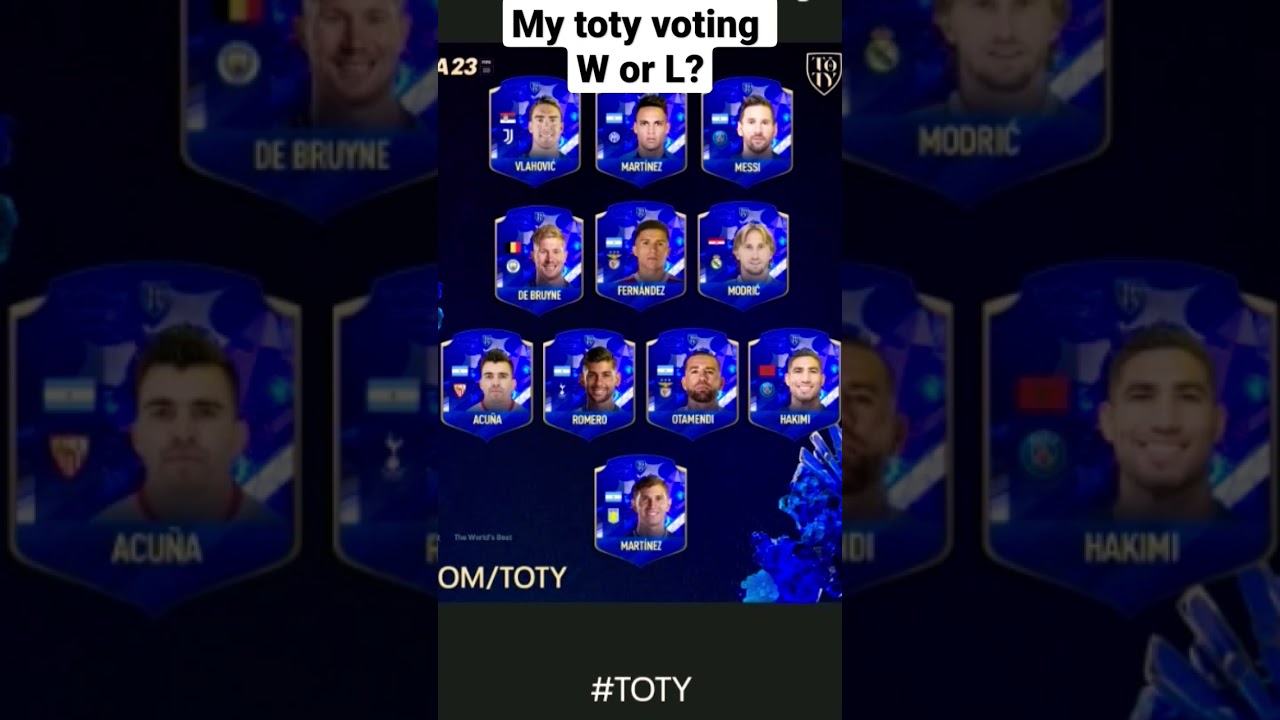 My fifa 23 toty voting #fifa23 #toty #argentina