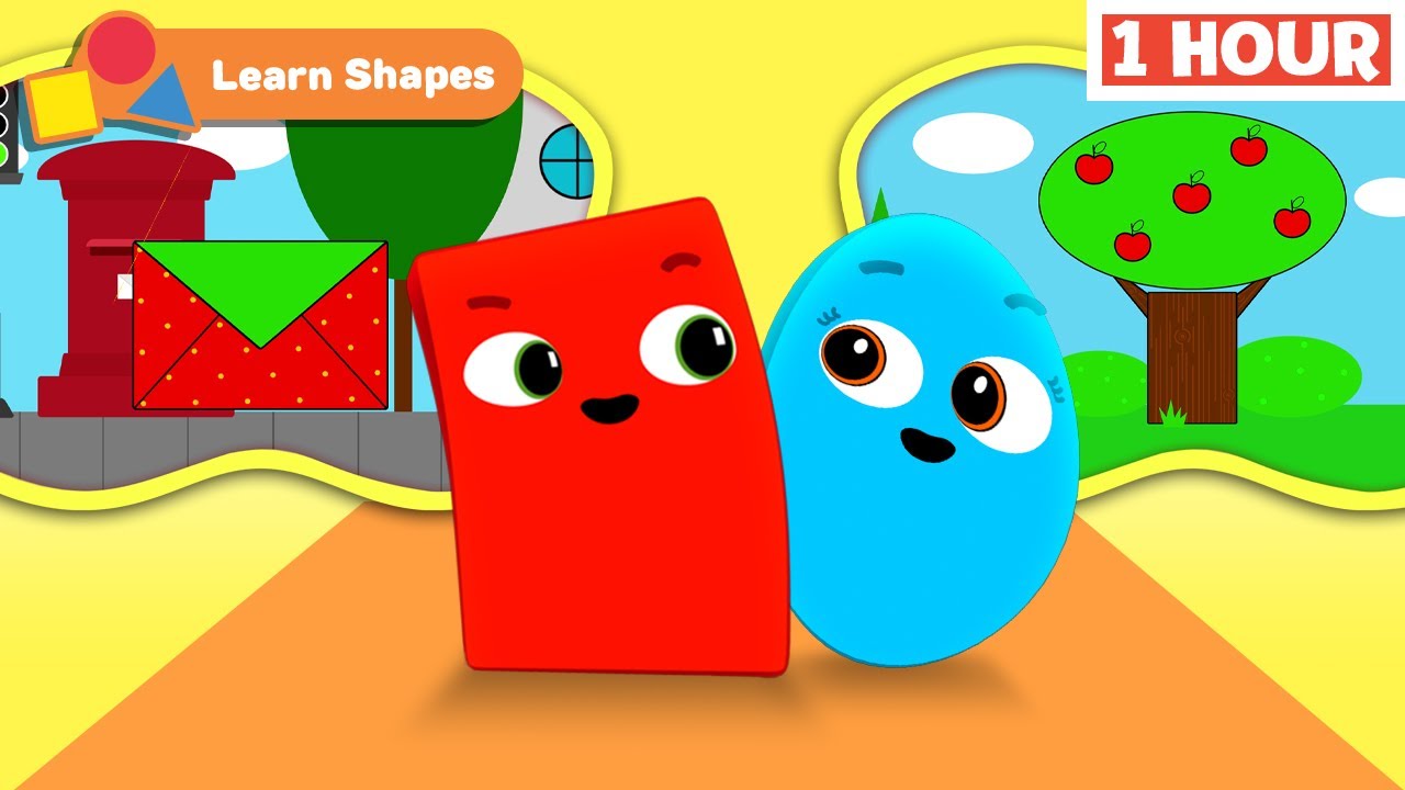 Learn Shapes | Shapes School | Educational video for kids | Tree | Rocket & More | First University