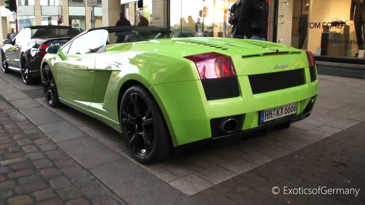 CRAZY Lamborghini Gallardo Spyder Revving LOUD