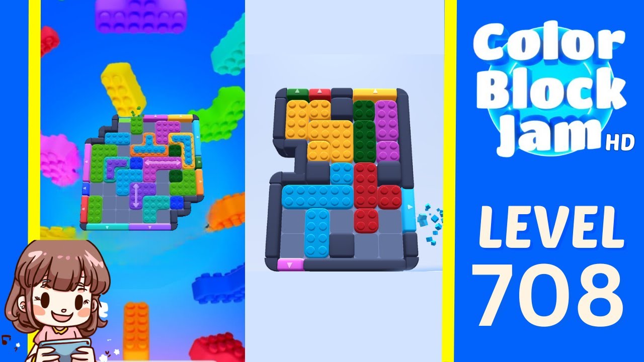 Color Block Jam Level 708 Solution Walkthrough