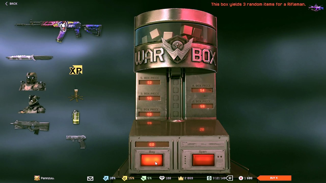 Warface Opening Boxes