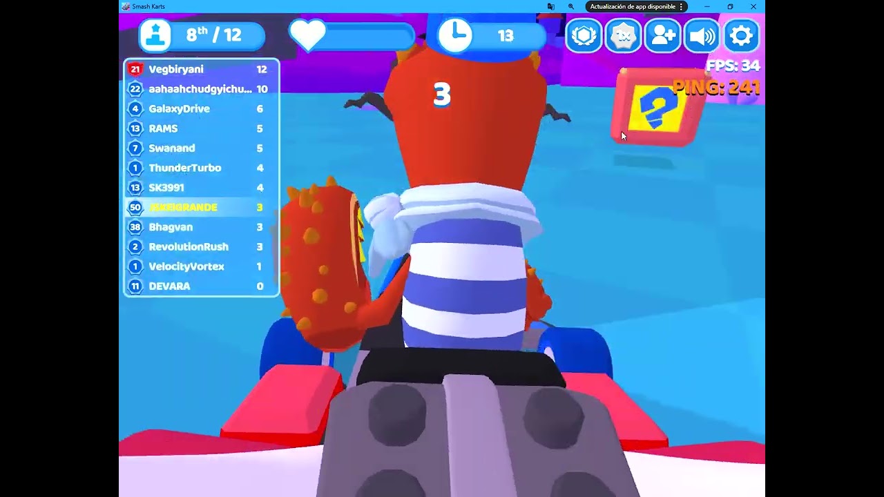 Smash Karts: Mala suerte