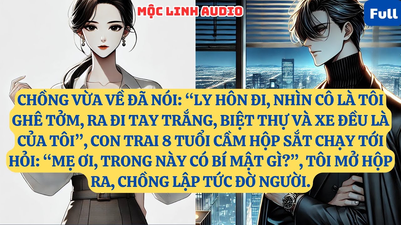 CHỒNG VỪA VỀ ĐÃ NÓI: “LY HÔN ĐI, NHÌN CÔ LÀ TÔI GHÊ TỞM, RA ĐI TAY TRẮNG, BIỆT THỰ VÀ XE ĐỀU   AT935