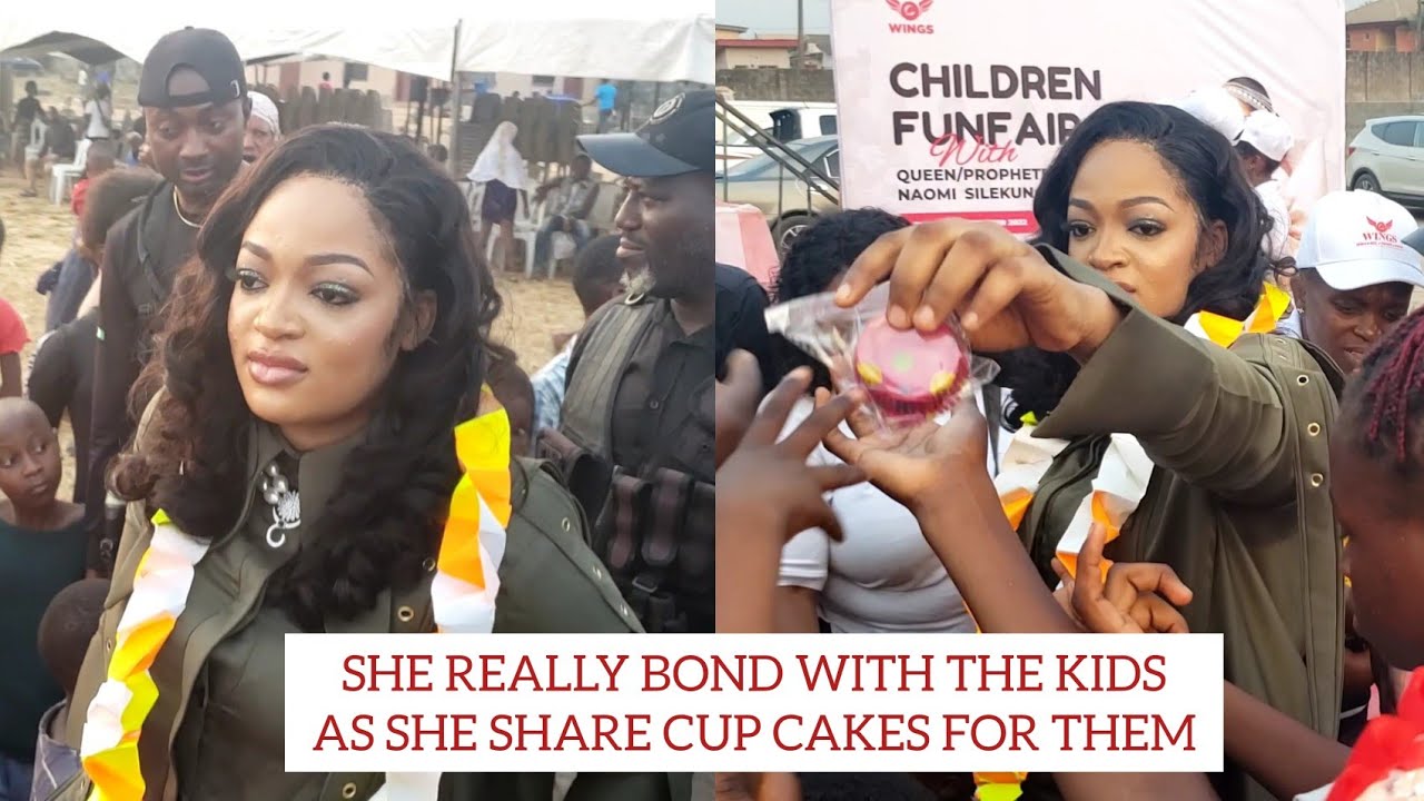 SEE MOMENT QUEEN NAOMI SHARE CAKES FOR CHILDREN HERSELF! AS HER  MUM DANCE LIKE NEVER BEFORE