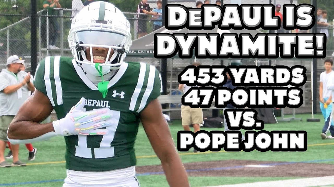 DePaul Catholic 47 Pope John 15 | Week 0 Highlights | Zammit, James, Burress Shine!