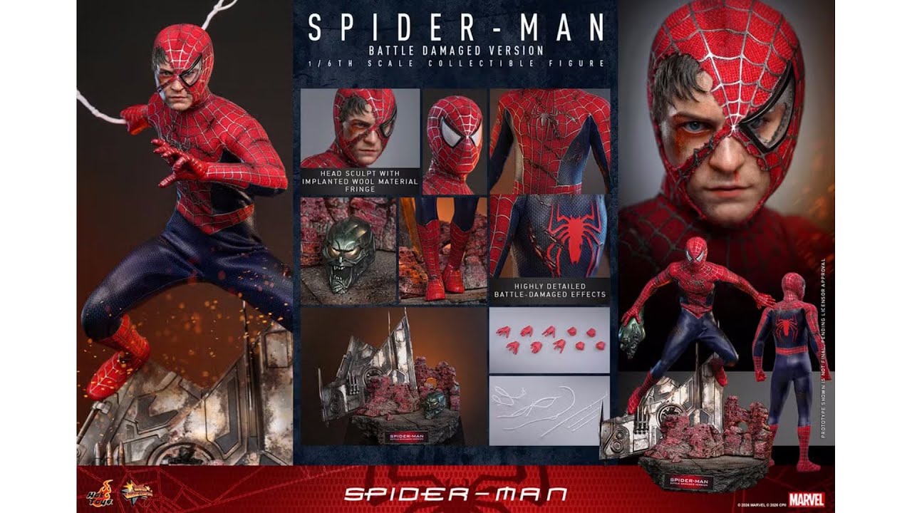 Spider-Man - Spider-Man Battle Damaged 1/6 Scale [Hot Toys] #SPIDERMAN