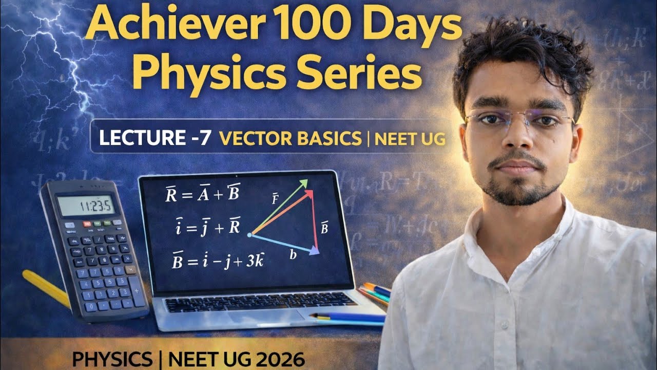 100 Days Physics Series | Vectors Lecture 7 | Physics for Class 11 | NEET JEE