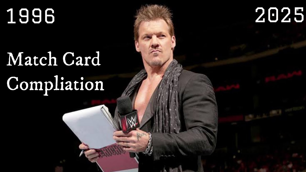 All Of Chris Jericho WWE PPV Match Card Compliation (1996 - 2025) With AEW