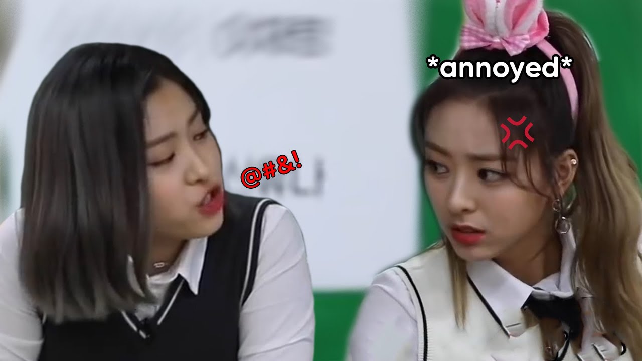 yuna getting teased by her members