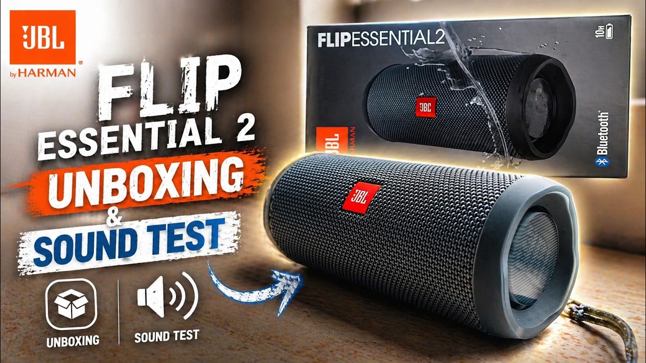 JBL Flip essential 2: UNBOXING & FIRST LOOK | This essential 2 speaker is amazing!
