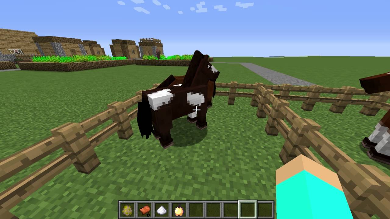 Minecraft video hur man tämjer och parar hästar