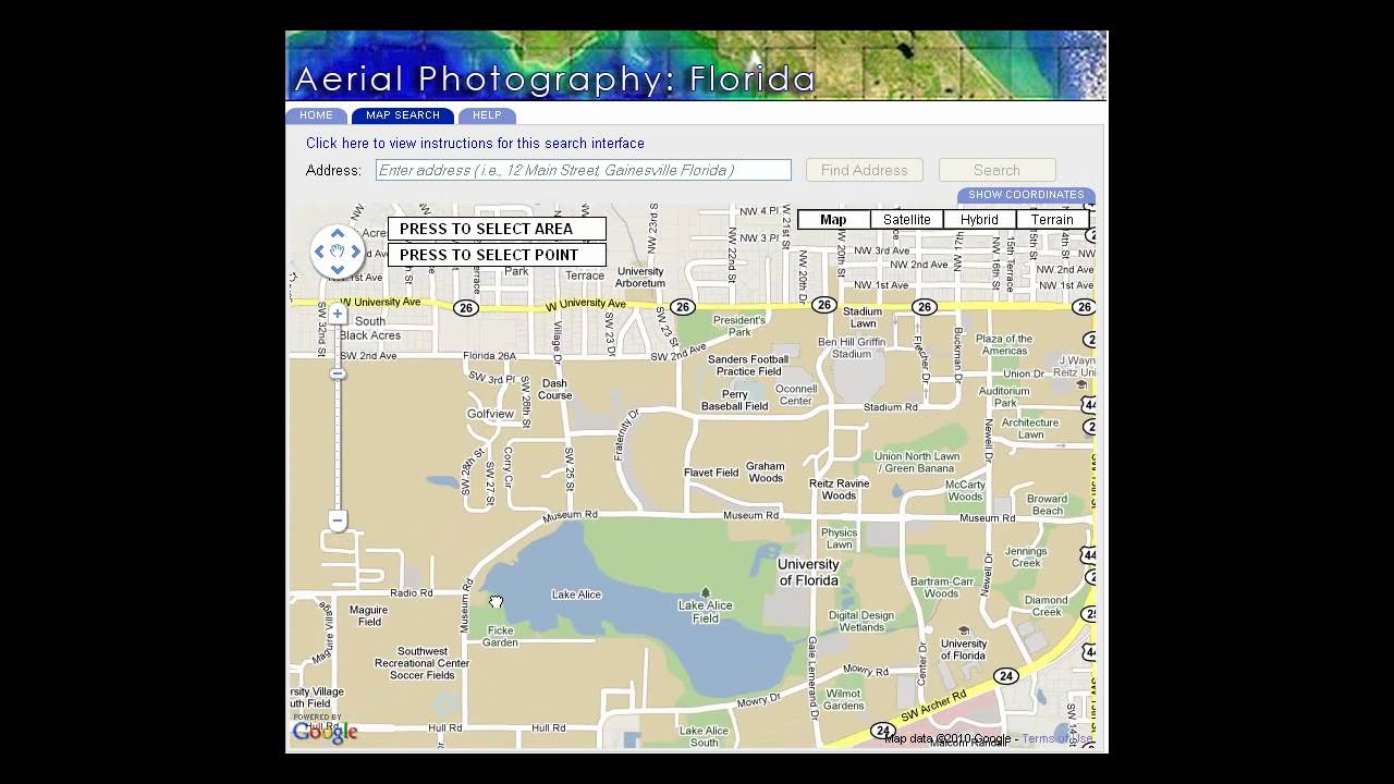 Aerial Photography: Search by Point