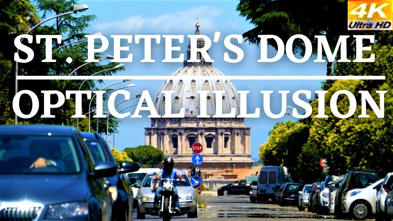 ST. PETER'S DOME OPTICAL ILLUSION | HIDDEN GEMS OF ROME | 4K #gopro