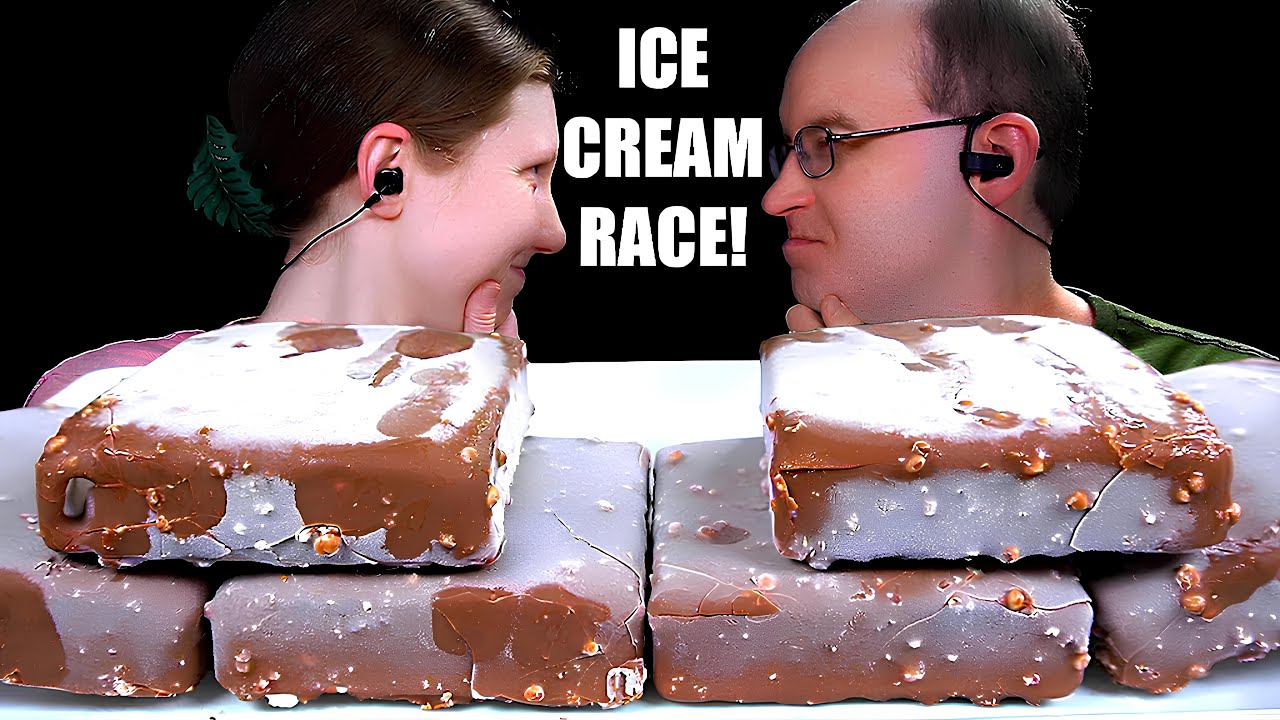 ASMR Klondike Ice Cream Race 🍦 Mukbang Eating Sounds