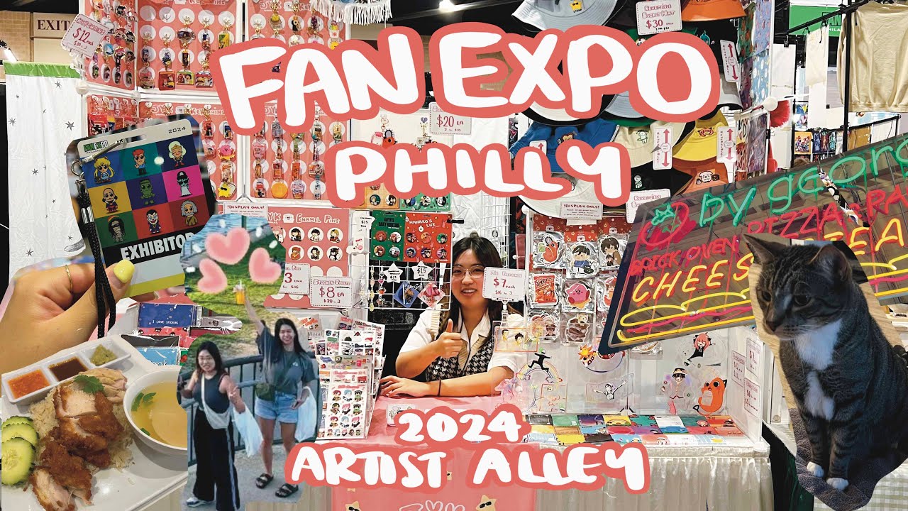 Eating through slow slow Fan Expo Philly 💸| Artist Alley 2024