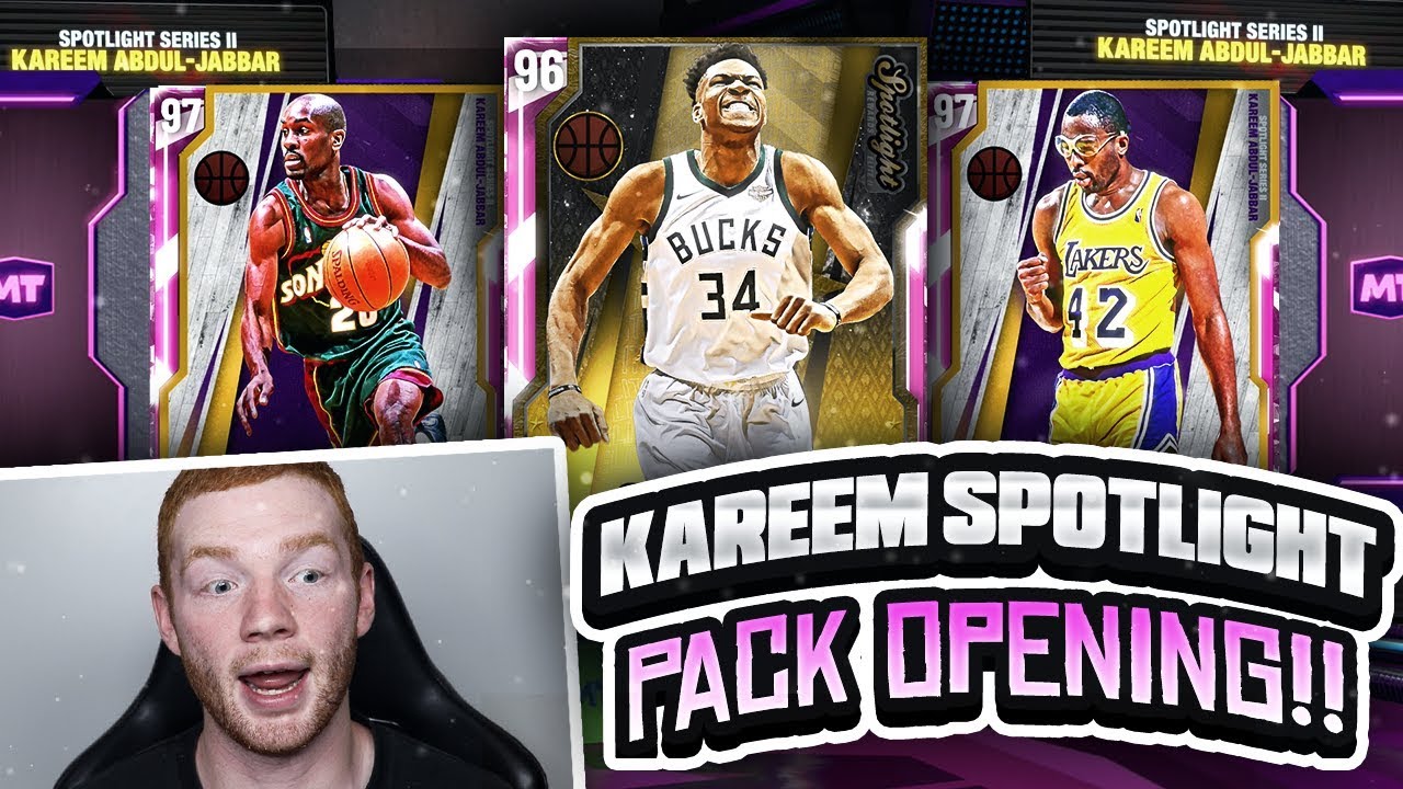 NEW PINK DIAMOND GIANNIS!! KAREEM SPOTLIGHT PACK OPENING! (NBA 2K20 MYTEAM)